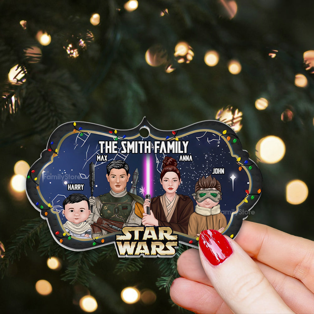 Star War The Force Strong With Us We Are One - Personalized Acrylic Ornament - Gift For Family Members - CL46 NA94