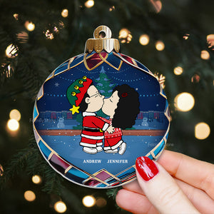 Christmas Baubles Peanuts - Personalized Acrylic Ornament - Gift For Couple, Husband Wife, Anniversary, Engagement, Wedding, Marriage Gift - CL45 NH96