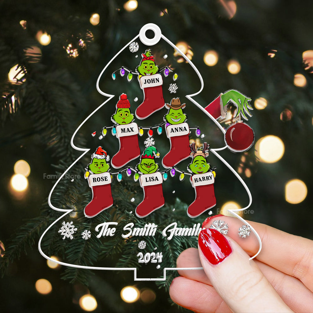 We Are In Green Monster  Team - Personalized Acrylic Ornament - Gift For Family Members - CL42 NA94