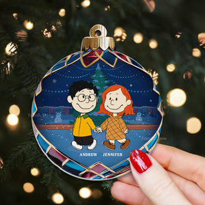 Christmas Baubles Peanuts - Personalized Acrylic Ornament - Gift For Couple, Husband Wife, Anniversary, Engagement, Wedding, Marriage Gift - CL43 NH96