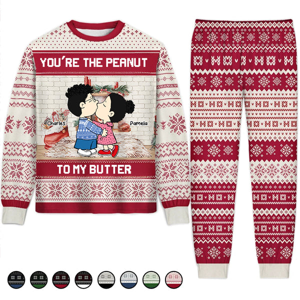 You're The Peanut To My Butter - Personalized Unisex Pajamas Set - Gift For Couple, Husband Wife, Anniversary Gift - CL45 NA94