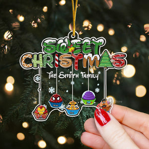 Our Sweet Christmas - Gift For Family - Personalized Acrylic Ornament - CL31 NA94