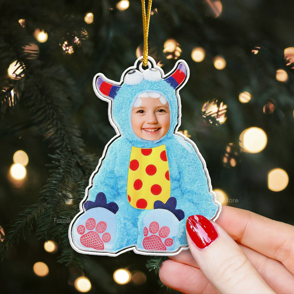 Cute Baby Monster Dinosaur - Gift For Mom, Dad, Baby - Personalized lic Ornament NA94