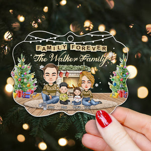 Forever Family  - Christmas Gift For Family Members - Personalized Acrylic Ornament - CL33 NA94