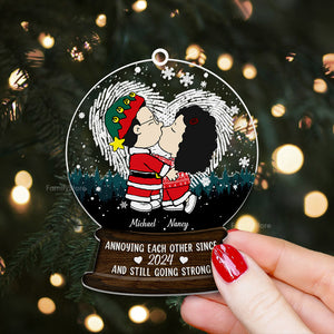 Annoying Each Other Since - Personalized Acrylic Ornament - Gift For Couple, Anniversary - CL45 NA94