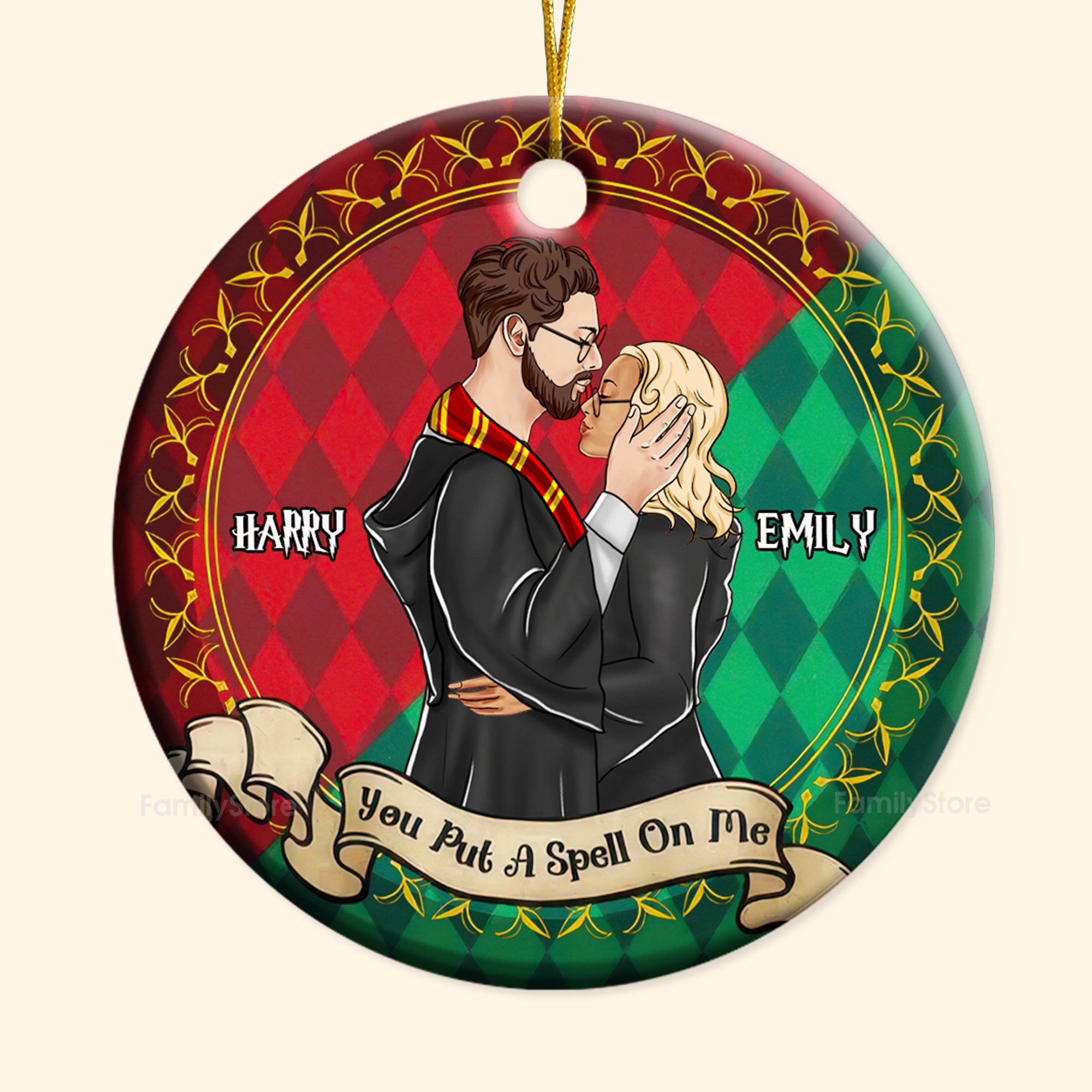 Harry Potter You Put A Spell On Me - Gift for Couples - Personalized Ceramic Ornament - CL20 NH96