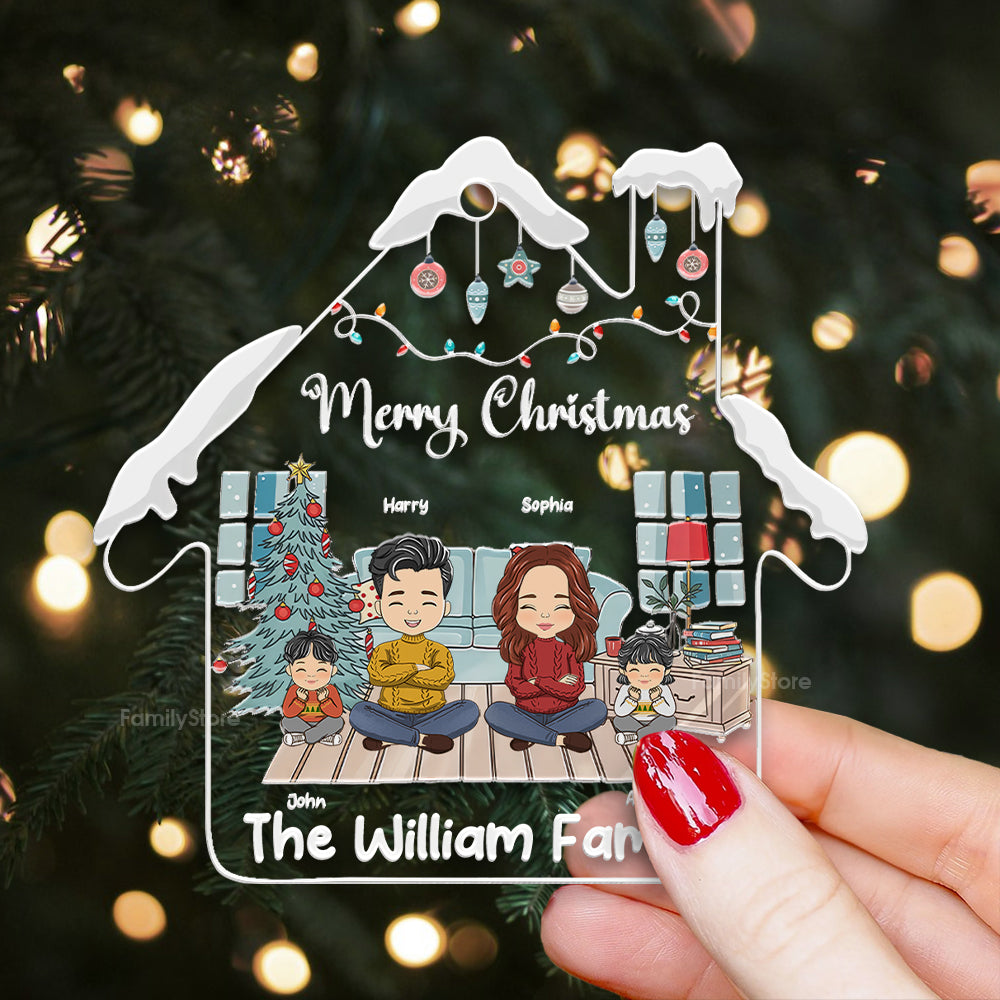 Very Merry Christmas - Christmas Gift For Family Members - Personalized Acrylic Ornament - CL35 NA94