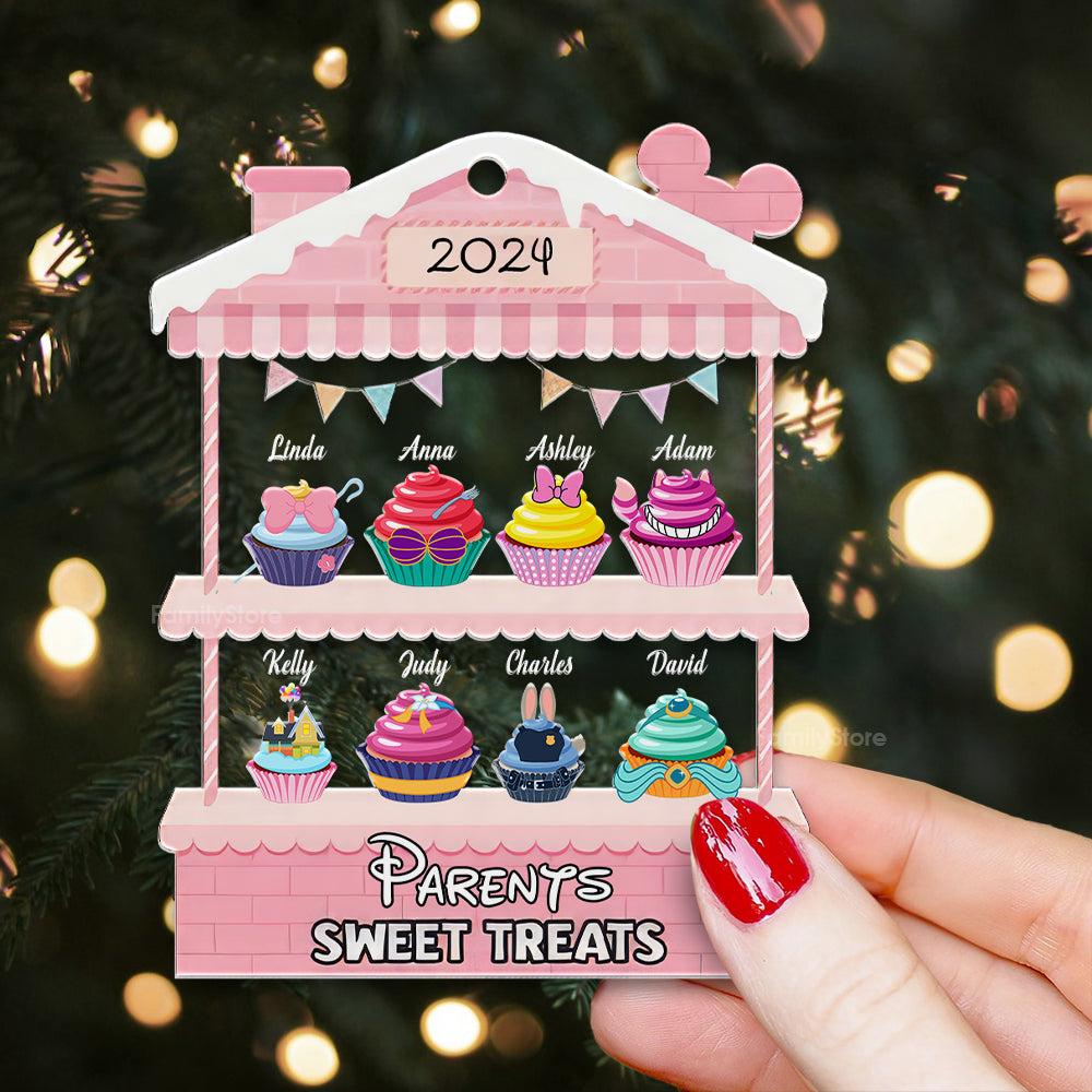 Sweet Treats Lovely Cupcake - Personalized Acrylic Ornament - Gift For Family Members - CL31 NA94