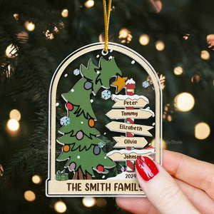 Love And Togetherness Make The Perfect Christmas - Gift For Family - Personalized Acrylic Ornament - NA94