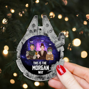 Star War The Best Family In The Galaxy - Personalized Acrylic Ornament - Gift For Family Members - CL46 NA94