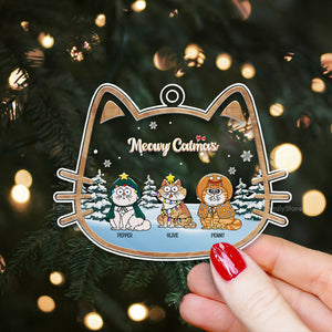 Cats Make The Season Bright - Gift For Cat Lover, Pet Lovers - Personalized Acrylic Ornament - CLP03 NH96