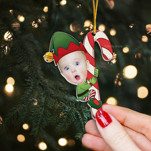 Baby Little Elf - Gift For Mom, Dad, Baby - Personalized Acrylic Ornament - NA94