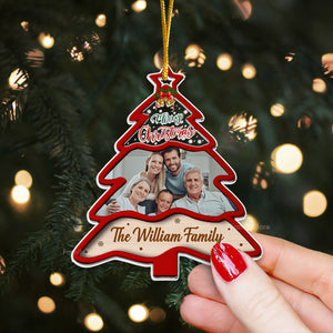 Merry Christmas We Are A Family, Forever - Gift For Family - Personalized Acrylic Ornament NA94