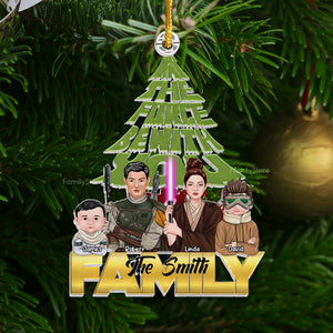 The Force Be With You Star War - Personalized Acrylic Ornament - Gift For Family Members - CL46 NA94