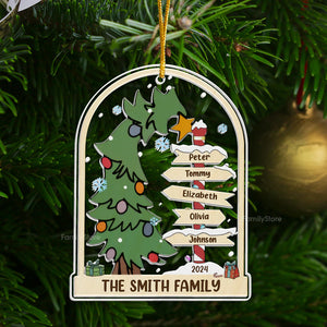 Love And Togetherness Make The Perfect Christmas - Gift For Family - Personalized Acrylic Ornament - NA94