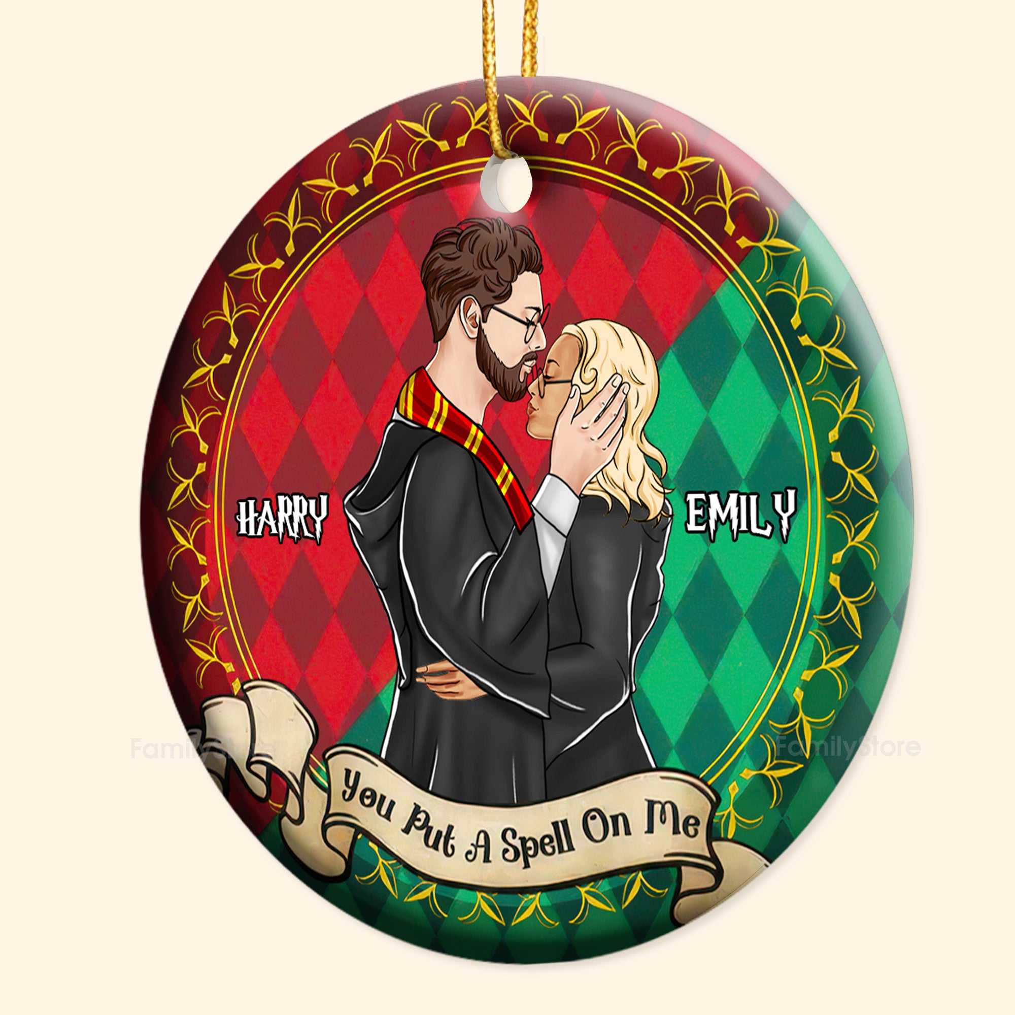 Harry Potter You Put A Spell On Me - Gift for Couples - Personalized Ceramic Ornament - CL20 NH96