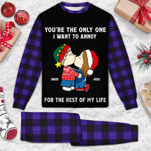 Peanuts You Are The Only One I Want To Annoy For The Rest Of My Life -  Personalized Unisex Pajamas Set - Gift For Couple, Husband Wife, Anniversary, Engagement, Wedding, Marriage- CL45 NA94