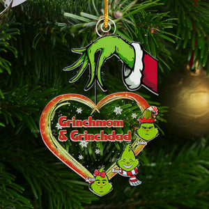 Take My Heart Green Monster - Gift For Family Members - Personalized Acrylic Ornament - CL42 NA94