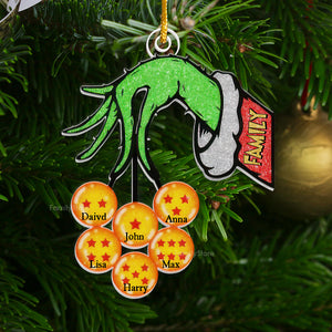 The Green Monster Steals All Of My Dragon Balls - Gift For Family - Personalized Acrylic Ornament - NA94