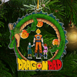 Dragon Ball Family We Are Here - Gift For Family - Gifts For Dad Father's Day - Personalized Acrylic Ornament - CL03