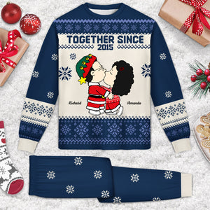 Together Since Peanuts - Personalized Unisex Pajama Set - Gift For Couple, Husband Wife, Anniversary, Engagement, Wedding, Marriage - CL45 NA94