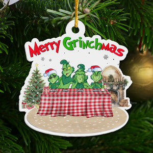 On My Way To The Grinch Party - Gift For Family Members - Personalized Acrylic Ornament  - CL27 NA94