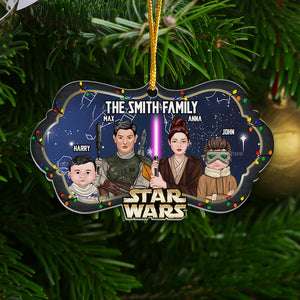 Star War The Force Strong With Us We Are One - Personalized Acrylic Ornament - Gift For Family Members - CL46 NA94