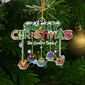 Our Sweet Christmas - Gift For Family - Personalized Acrylic Ornament - CL31 NA94