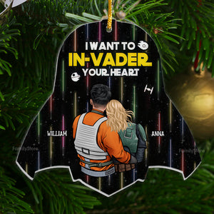 Star Wars I Want To In-Vader Your Heart - Gift For Couples - Personalized Acrylic Ornament