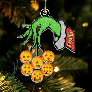 The Green Monster Steals All Of My Dragon Balls - Gift For Family - Personalized Acrylic Ornament - NA94