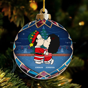 Christmas Baubles Peanuts - Personalized Acrylic Ornament - Gift For Couple, Husband Wife, Anniversary, Engagement, Wedding, Marriage Gift - CL45 NH96