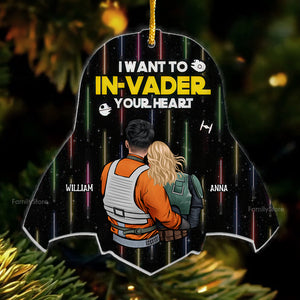 Star Wars I Want To In-Vader Your Heart - Gift For Couples - Personalized Acrylic Ornament