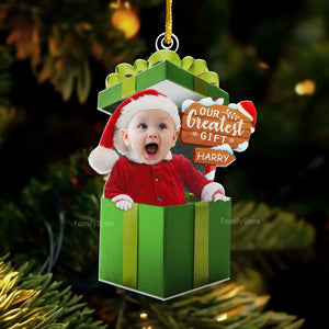 Our Greatest Gift - Gift For Family - Personalized Acrylic Ornament