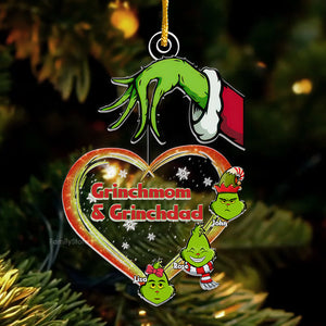 Take My Heart Green Monster - Gift For Family Members - Personalized Acrylic Ornament - CL42 NA94