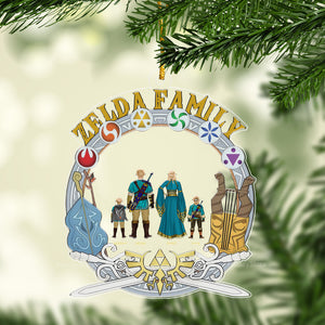 Zelda Family We Are Here - Gift For Family - Personalized Acrylic Ornament - CL07.VER3 NA94