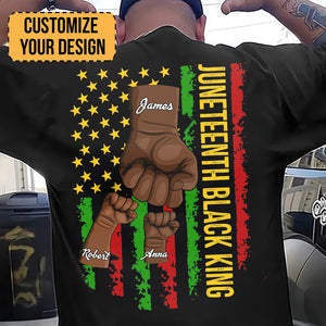 Juneteenth Dad - Personalized T-Shirt - Juneteenth, Father's Day, Birthday Gift For Dad, Grandpa | GR6