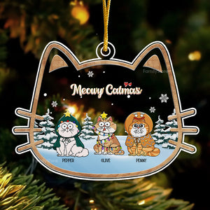 Cats Make The Season Bright - Gift For Cat Lover, Pet Lovers - Personalized Acrylic Ornament - CLP03 NH96