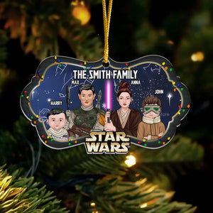 Star War The Force Strong With Us We Are One - Personalized Acrylic Ornament - Gift For Family Members - CL46 NA94