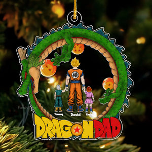 Dragon Ball Family We Are Here - Gift For Family - Gifts For Dad Father's Day - Personalized Acrylic Ornament - CL03