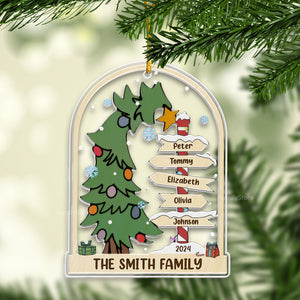 Love And Togetherness Make The Perfect Christmas - Gift For Family - Personalized Acrylic Ornament - NA94