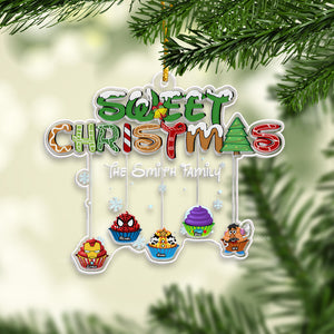 Our Sweet Christmas - Gift For Family - Personalized Acrylic Ornament - CL31 NA94