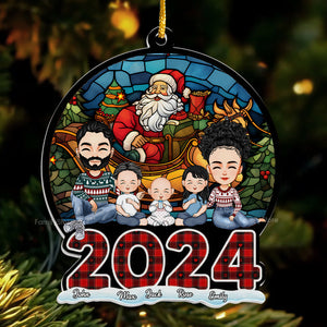 Christmas Is A Time For Family - Gift For Family - Personalized Acrylic Ornament NA94