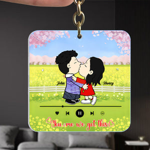 You And Me We Got This Peanuts - Personalized Acrylic Keychain - Gift For Couple, Husband Wife, Anniversary, Engagement, Wedding, Marriage Gift GR9 NH96