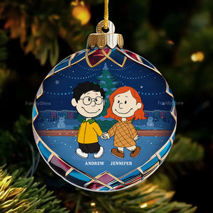 Christmas Baubles Peanuts - Personalized Acrylic Ornament - Gift For Couple, Husband Wife, Anniversary, Engagement, Wedding, Marriage Gift - CL43 NH96