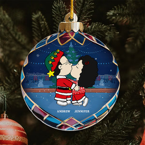 Christmas Baubles Peanuts - Personalized Acrylic Ornament - Gift For Couple, Husband Wife, Anniversary, Engagement, Wedding, Marriage Gift - CL45 NH96