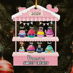 Sweet Treats Lovely Cupcake - Personalized Acrylic Ornament - Gift For Family Members - CL31 NA94