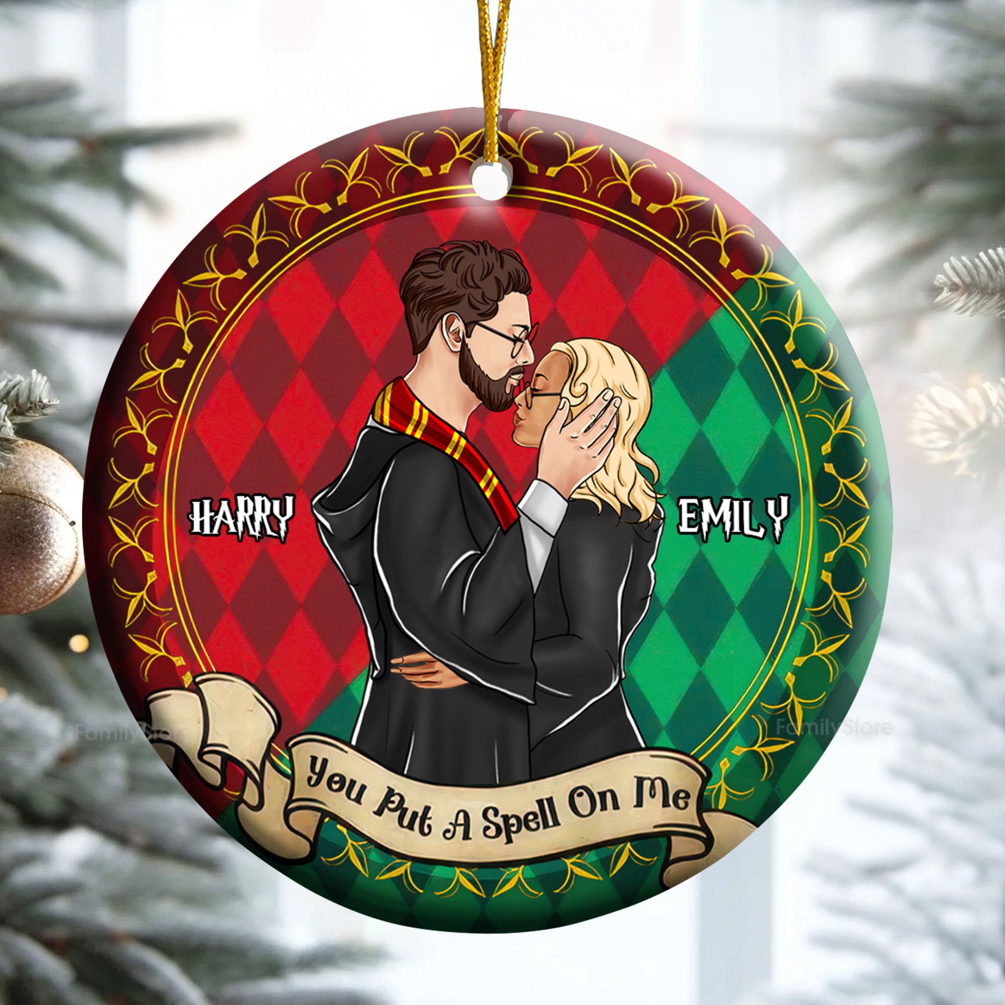 Harry Potter You Put A Spell On Me - Gift for Couples - Personalized Ceramic Ornament - CL20 NH96