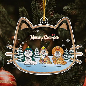 Cats Make The Season Bright - Gift For Cat Lover, Pet Lovers - Personalized Acrylic Ornament - CLP03 NH96