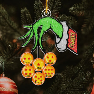 The Green Monster Steals All Of My Dragon Balls - Gift For Family - Personalized Acrylic Ornament - NA94