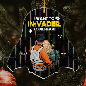 Star Wars I Want To In-Vader Your Heart - Gift For Couples - Personalized Acrylic Ornament